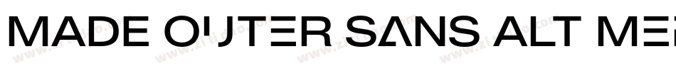 MADE Outer Sans Alt Medium PERSONAL USE字体转换